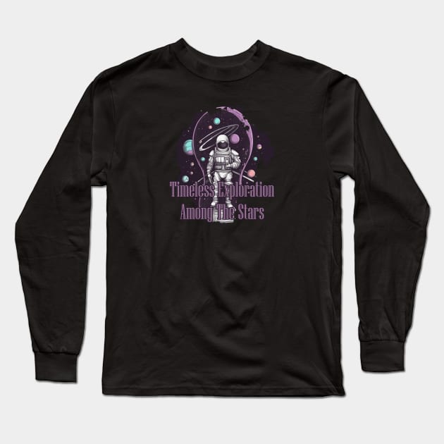 Timeless Exploration  Among the Stars Long Sleeve T-Shirt by Pixy Official